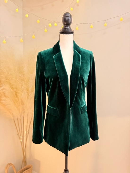 ANTONIO MELANI Jackets & Blazers - 🌾 ANTONIO MELANI Emerald Green Velvet Blazer